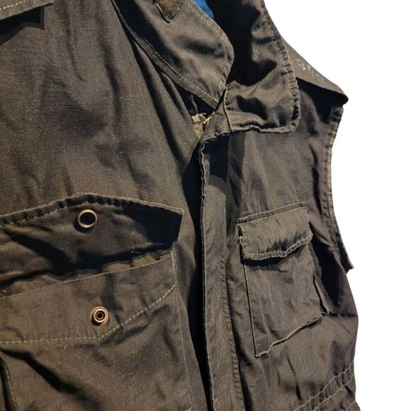 *RARE Vintage* FITIGUES SURPLUS Sleeveless Jacket Mens/Unisex M Military Grunge - Picture 7 of 16